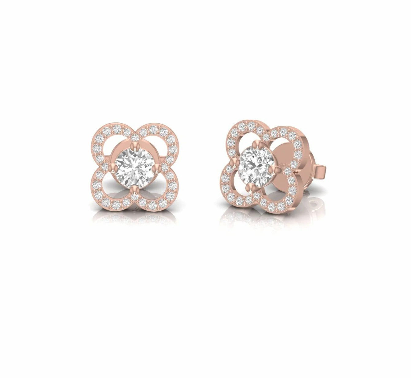 0.69 Carat Natural Diamond Dainty Stud Earrings