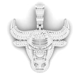 Bull Face 1.99 Carat Natural Diamond Hip Hop Customized Pendant