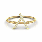 Natural Diamond Symbolic Dainty Vintage Ring