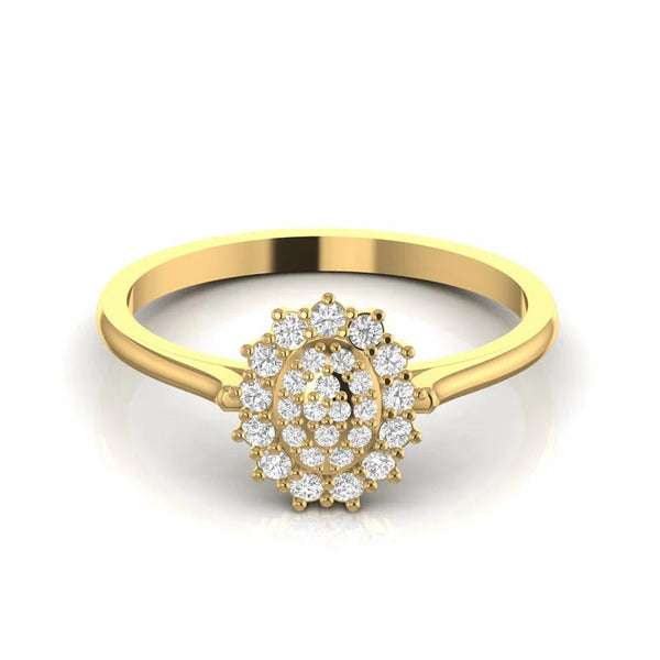 0.26 Carat Natural Diamond Cluster Minimalist Ring