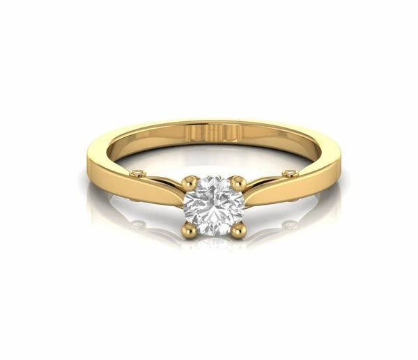 0.53 Carat Solitaire Natural Diamond Engagement Ring