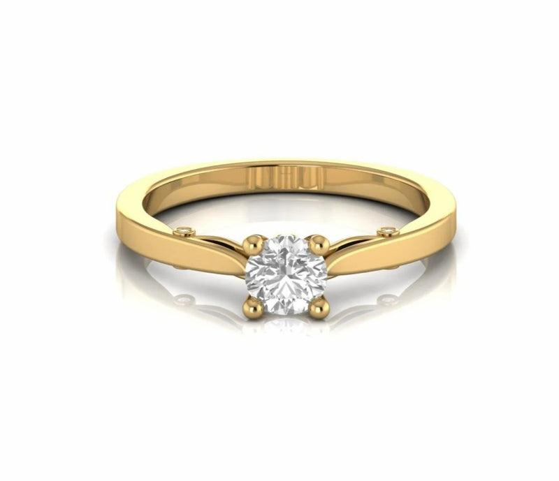 0.53 Carat Solitaire Natural Diamond Engagement Ring