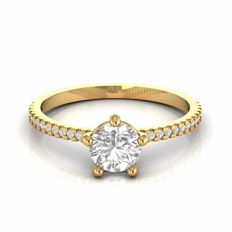 0.94 Carat Solitaire Natural Diamond Engagement Ring