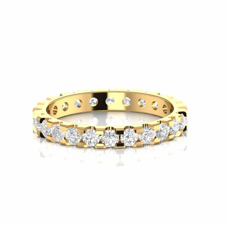 1.66 Carat Round Natural Diamond Full Eternity Wedding Band