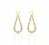 0.68 Carat Bezel Set Natural Diamond Dangling Earrings