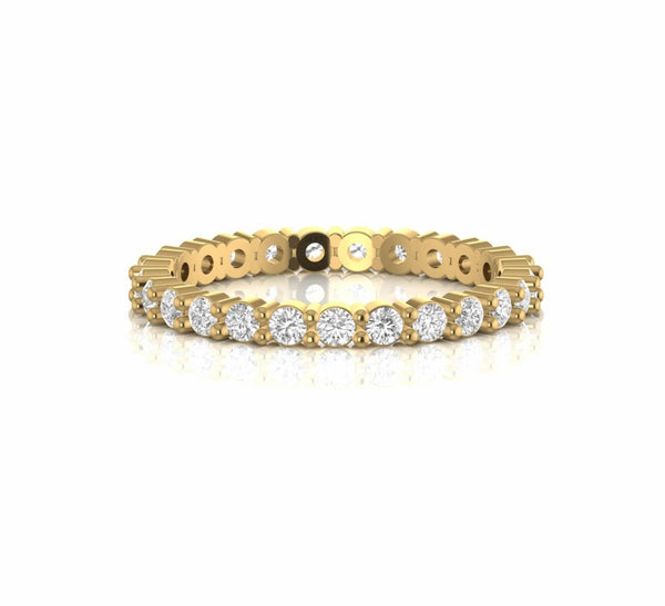 0.87 Carat Stackable Natural Diamond Wedding Band