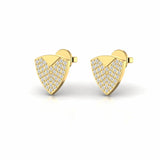 0.37 Carat Cluster Natural Diamond Stud Earrings