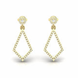 0.51 Carat Natural Diamond Dainty Dangling Earrings