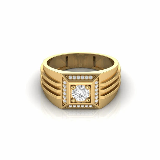 0.62 Carat Natural Diamond Engagement Ring For Men