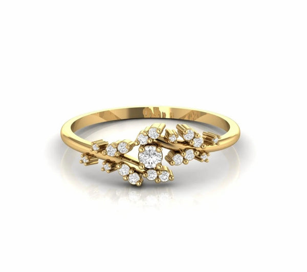 0.19 Carat Natural Diamond Cluster Cocktail Ring