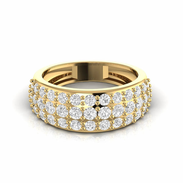 1.63 Carat Round Natural Diamond Cocktail Ring