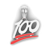 100 sign 0.66 Carat Natural Diamond Hip Hop Customized Pendant