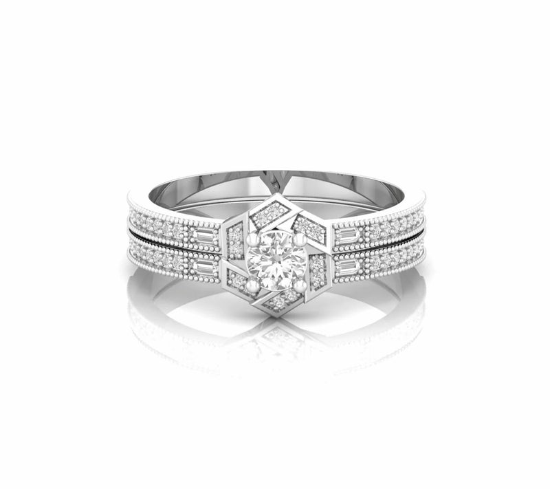 0.52 Carat Natural Diamond Classic Vintage Engagement Ring