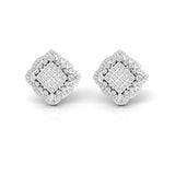 1.30 Carat Natural Diamond Designer Stud Earrings