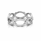 0.49 Carat Eternity Natural Diamond Infinity Ring