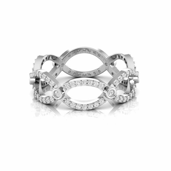 0.49 Carat Eternity Natural Diamond Infinity Ring