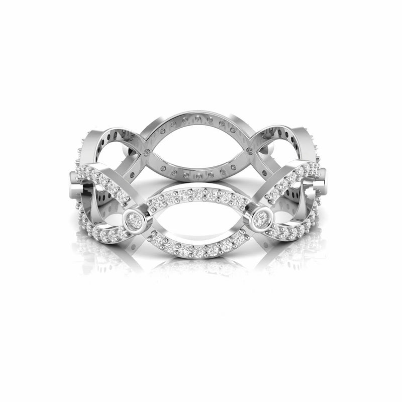 0.49 Carat Eternity Natural Diamond Infinity Ring