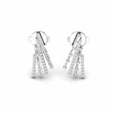 0.52 Carat Baguette and Round Natural Diamond Stud Earrings