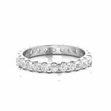 1.66 Carat Round Natural Diamond Full Eternity Wedding Band