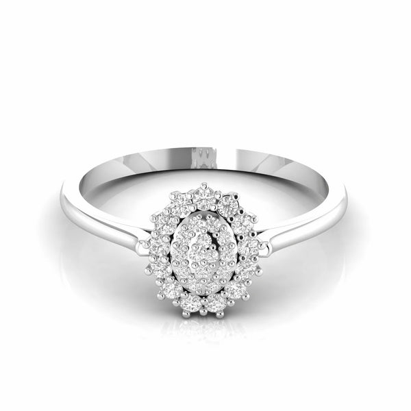 0.26 Carat Natural Diamond Cluster Minimalist Ring