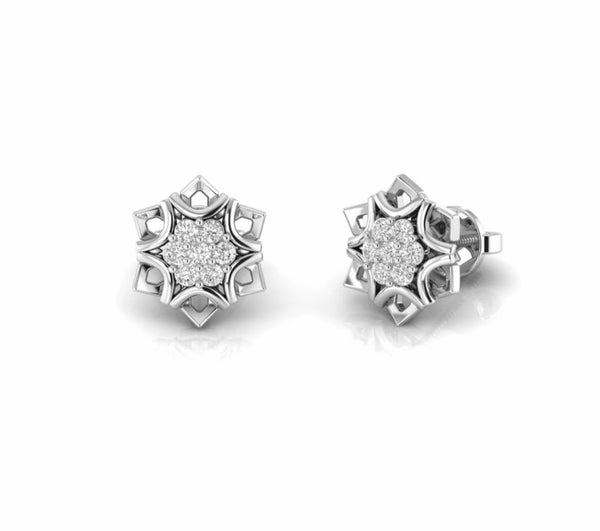 0.25 Carat Natural Diamond Designer Stud Earrings