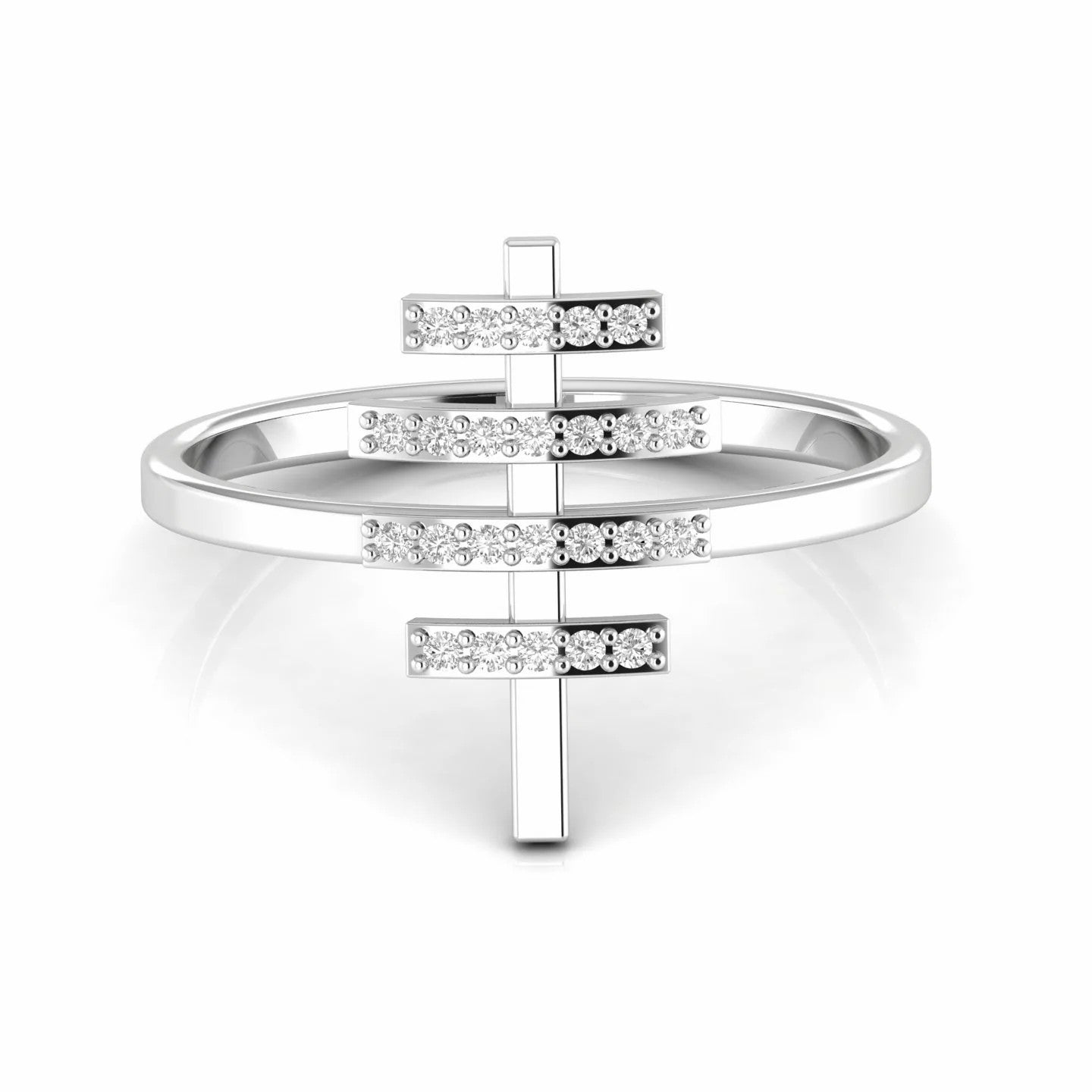 0.12 Carat Natural Diamond Symbolic Ring