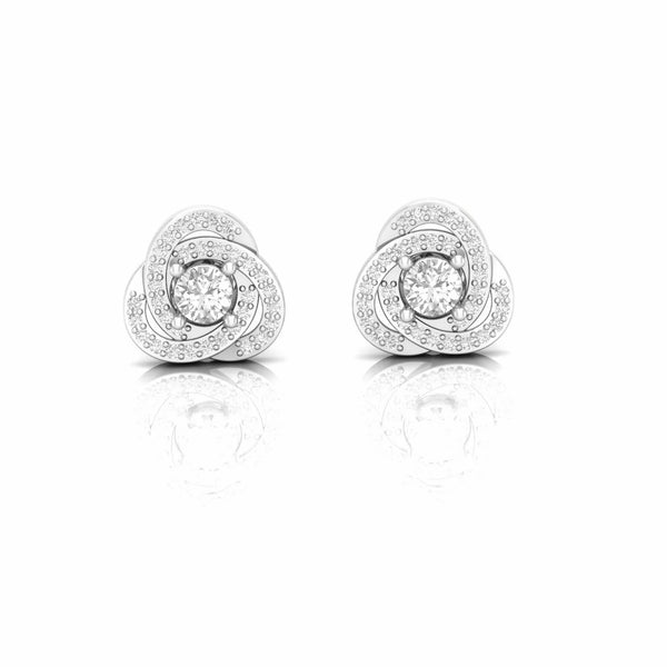 0.16 Carat Natural Diamond Designer Stud Earrings