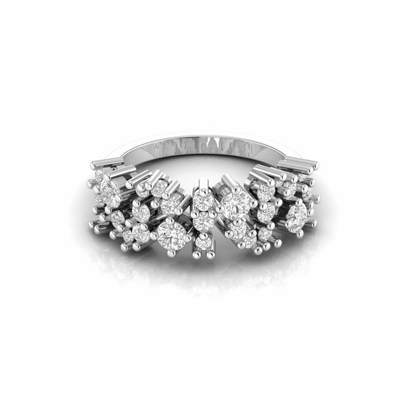 1.05 Carat Round Natural Diamond Cocktail Ring