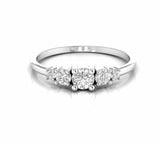 0.51 Carat Five Stone Natural Diamond Dainty Engagement Ring