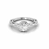 1.87 Carat Halo Round Natural Diamond Engagement Ring