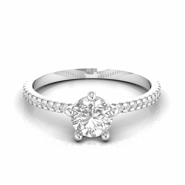 0.94 Carat Solitaire Natural Diamond Engagement Ring