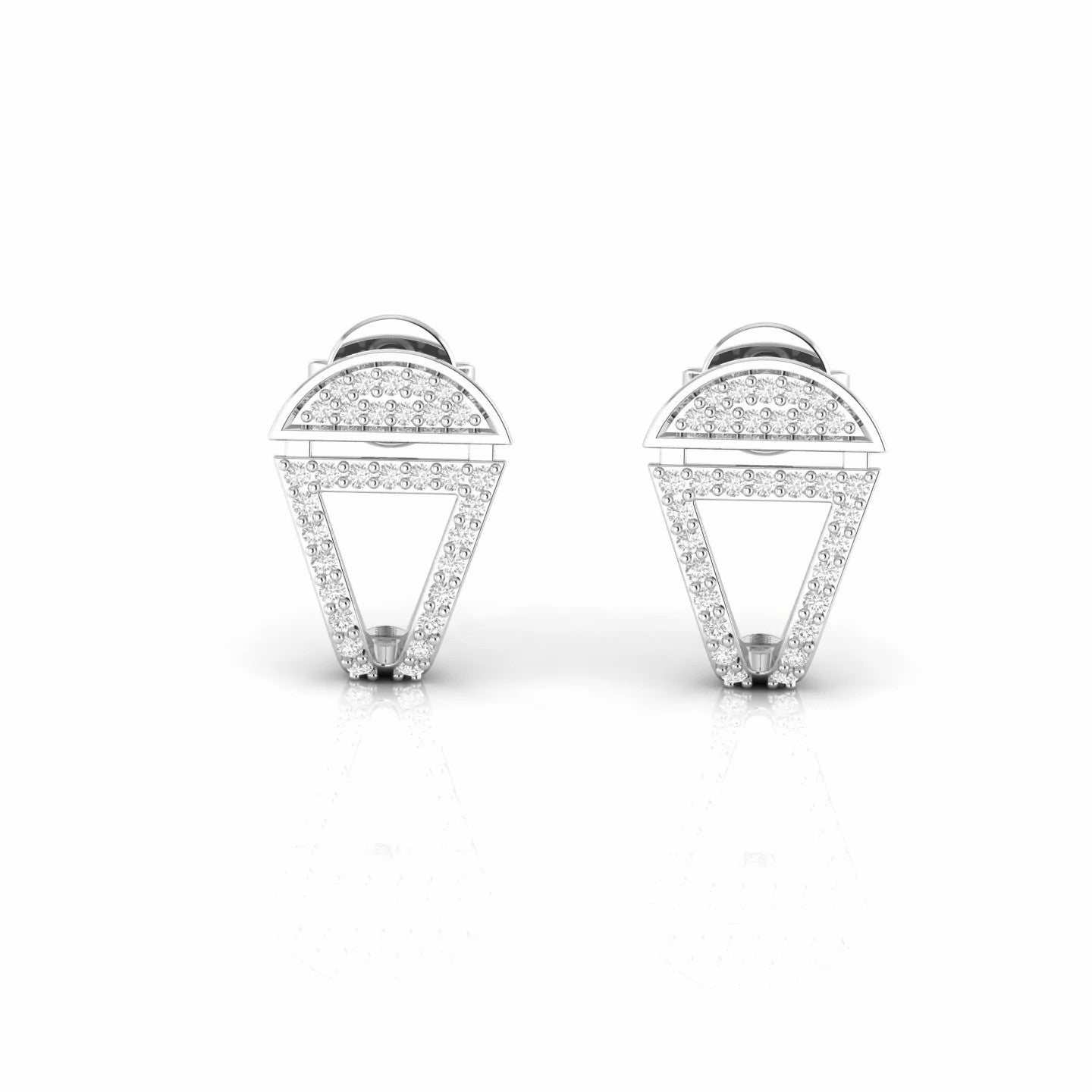 0.31 Carat Natural Diamond Designer Stud Earrings