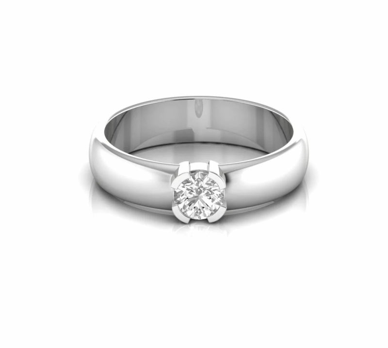 0.50 Carat Solitaire Natural Diamond Engagement Ring For Men