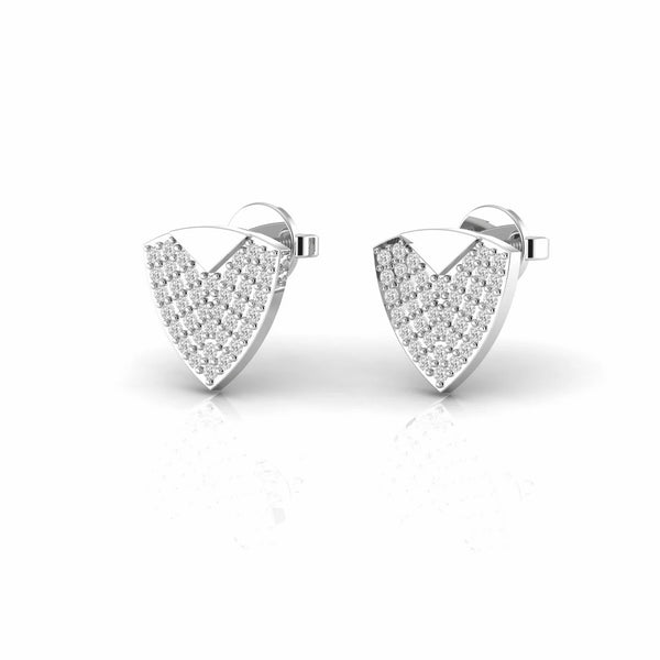 0.37 Carat Cluster Natural Diamond Stud Earrings