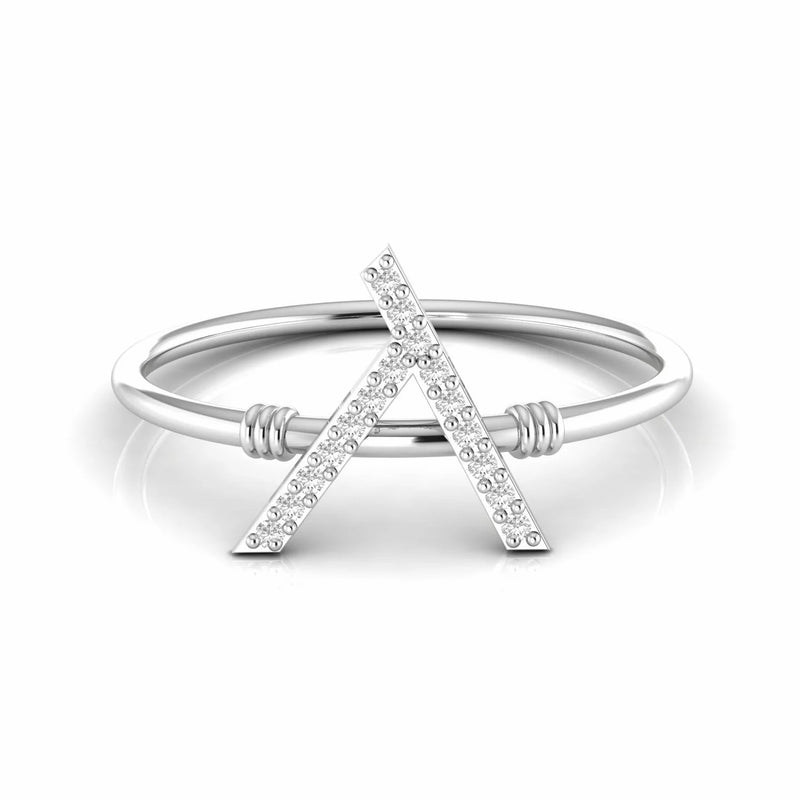 Natural Diamond Symbolic Dainty Vintage Ring