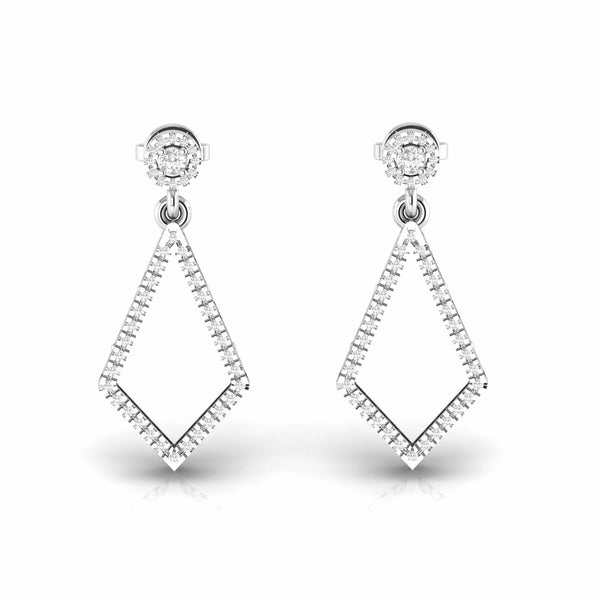 0.51 Carat Natural Diamond Dainty Dangling Earrings