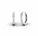 0.29 Carat Natural Diamond Dainty Huggie Earrings