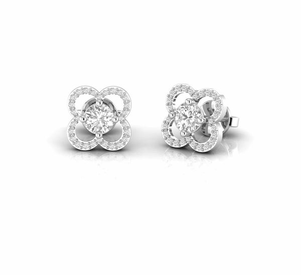 0.69 Carat Natural Diamond Dainty Stud Earrings