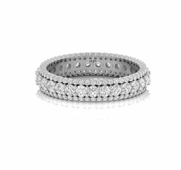 1.56 Carat Eternity Natural Diamond Designer Wedding Band