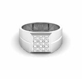 0.39 Carat Round Natural Diamond Engagement Ring For Men