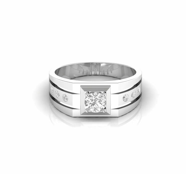 0.62 Carat Natural Diamond Designer Engagement Ring For Men