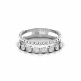 0.28 Carat Bezel Set Double Shank Natural Diamond Ring