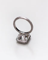 5.3 Carat Radiant Cut Diamond Shiloh Setting Gold Ring