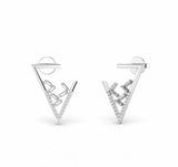 0.39 Carat Natural Diamond Designer Stud Earrings