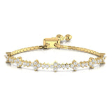 2.76 Carat Natural Diamond Designer Adjustable Bracelet