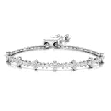 2.76 Carat Natural Diamond Designer Adjustable Bracelet