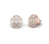 0.87 Carat Natural Diamond Stud Dainty Earrings