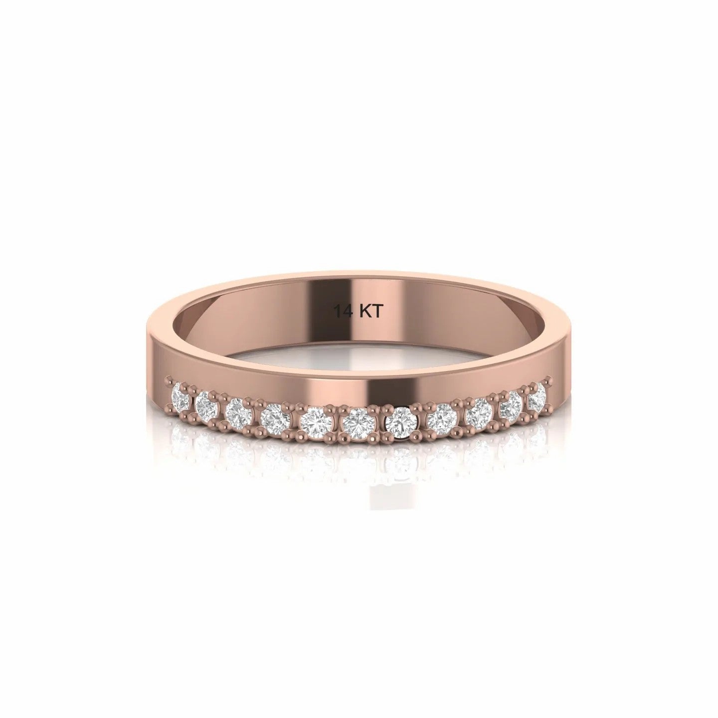 0.15 Carat Natural Diamond Wedding Band