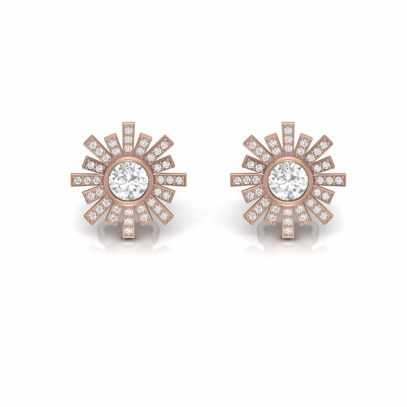 0.80 Carat Natural Diamond Dainty Stud Earrings