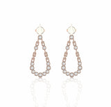 0.68 Carat Bezel Set Natural Diamond Dangling Earrings